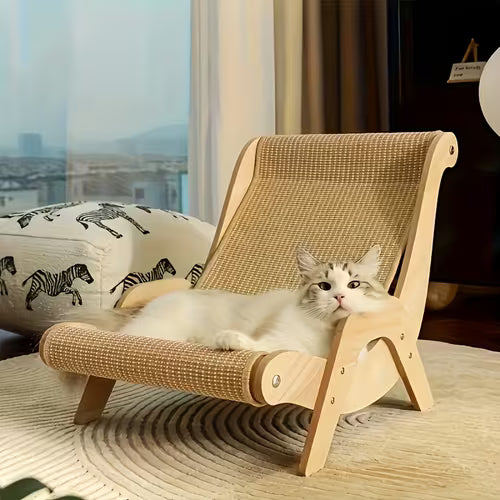 High-end Sisal Cat Lounge Chair Suitable for 2 Kittens