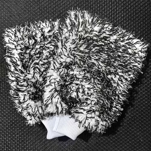 Long-Haired Coral Fleece Cleaning Gloves