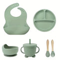 6pcs Silicone Baby Feeding Set