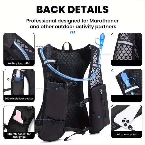 Running Vest Backpack Phone Holder