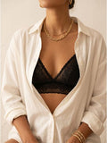 Black Rose Lace Underwire Bra