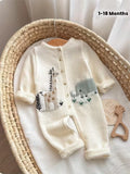 Cute Long-Sleeve Bodysuit for Newborn Girls