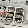 1pc Three-Compartment Inclined Pen Holder