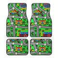 2pcs/4pcs 90s Vintage Racing Track Durable Car Floor