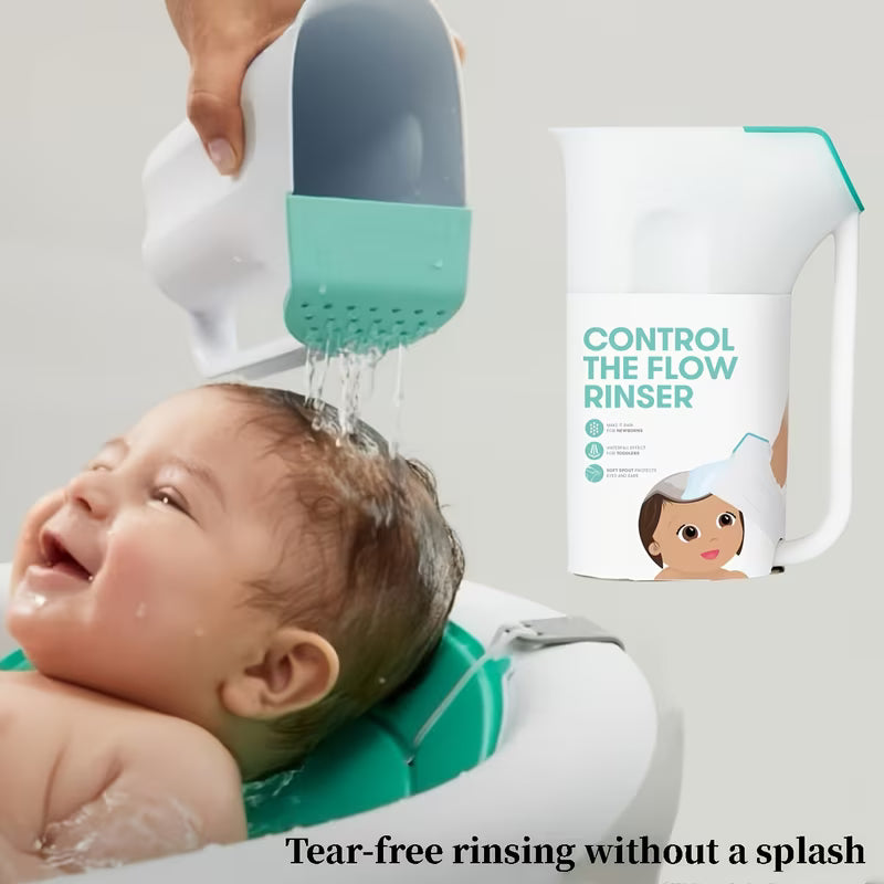 One-piece shower cup/tear-free showerhead/easy-to-hold