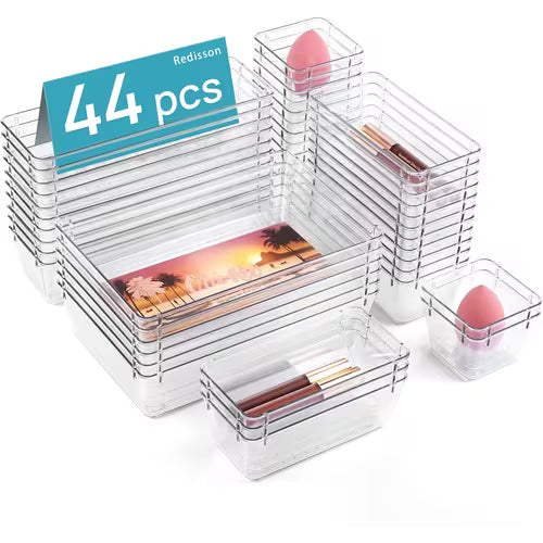 Local44/36/28/18pcs Plastic Drawer Organizer Set