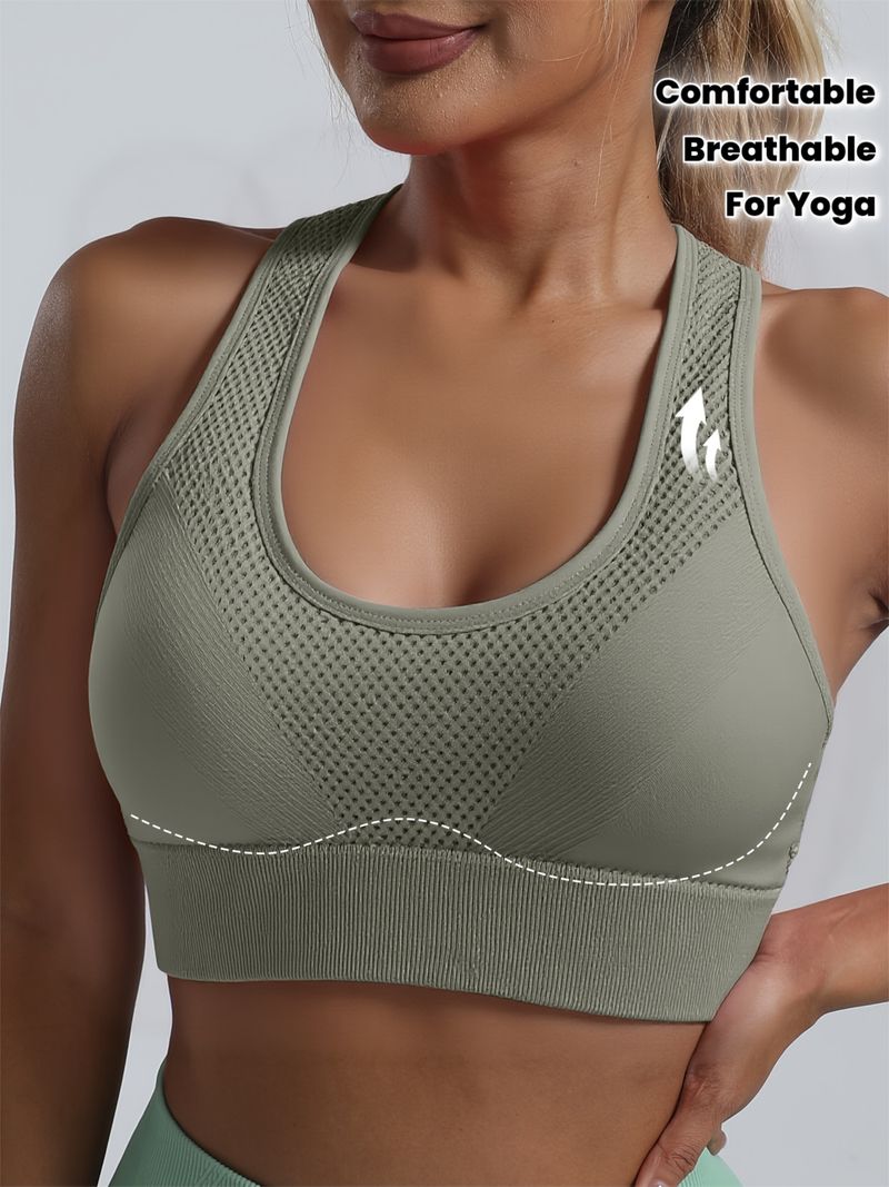 Women's High-Stretch Sports Bra with Crisscross Back
