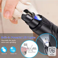 Rechargeable Dog Nail Grinder with LED Light & Wheels