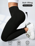 Women's Non-See-Through Yoga Pants - High-Waisted