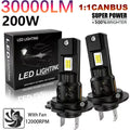 2pcs H7 Led Car Light 30000Lm Auto Light 200W Csp Chip