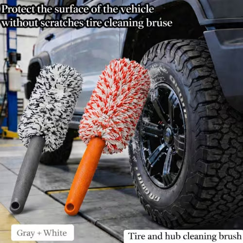2pcs Scratch-Free Wheel Cleaning Brush Set