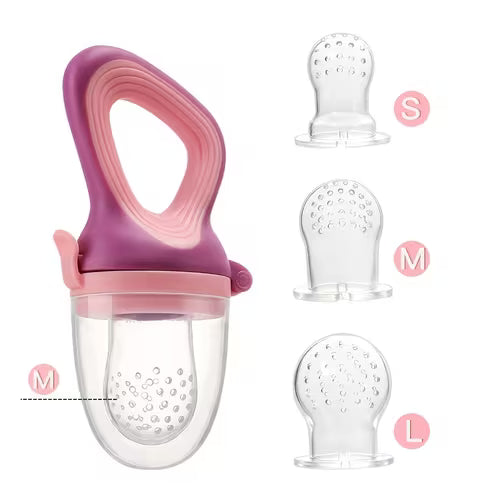 Baby Mate 5pcs Silicone Fruit Feeder Set/with Easy to