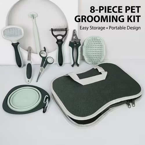 8-In-1 Professional Pet Grooming Kit