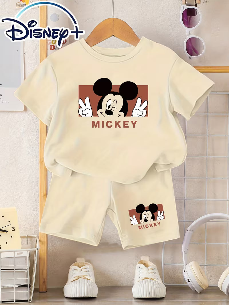 Disney Kids' Knit/2pcs Casual Cute Mickey Mouse
