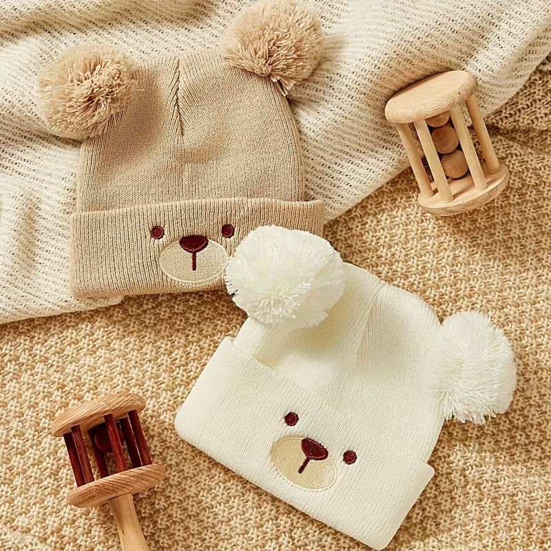 1/2pcs of Big-Nosed Chubby Bear Double-Line Knitted