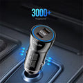 PD Power 60W USB-C Fast Car Charger - Sleek Flush