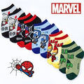 Marvel 5/10 Pairs Kids Superhero Spider-Man Socks