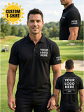 Custom T-Shirt with Collar Short Sleeves And Left