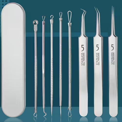 7pcs Extractor Kit/Stainless Steel Pore Cleaning Tools