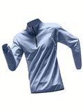 Men's Athletic Top / Long Sleeve Half-Zip Quick-Dry