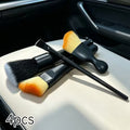 4pcs Car Cleaning Brush Set: Long and Short Brushes