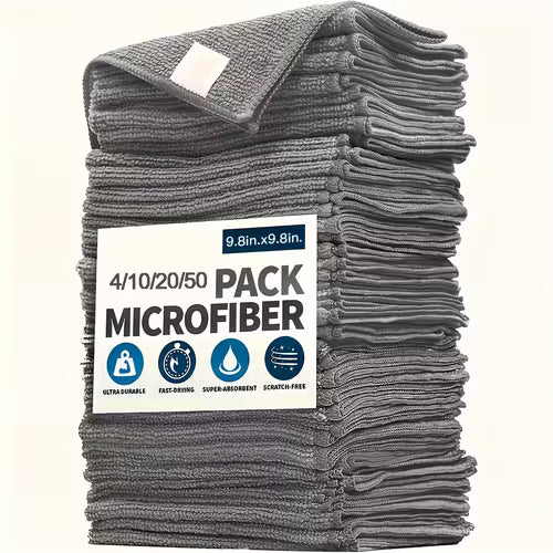 4/10/20/50 Pack Microfiber Cleaning Cloth