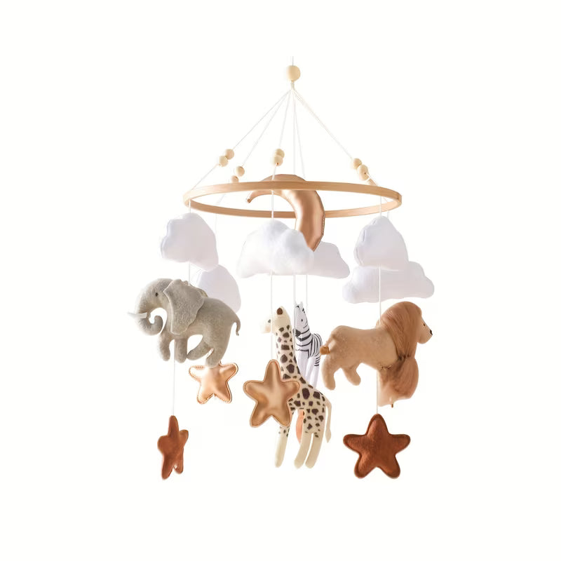 Baby Soothing Bed Bell Wind Chime with Elephant