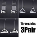 3 Pairs of Non-slip Seamless Strapless Bra Straps