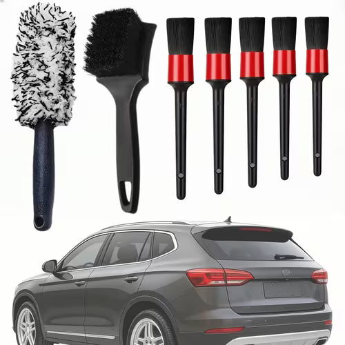 9pcs Car Tire Brush Set