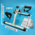 Upgraded Folding Fitness Exercise Bike | White