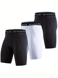 3pcs Basketball Compression Shorts For Training