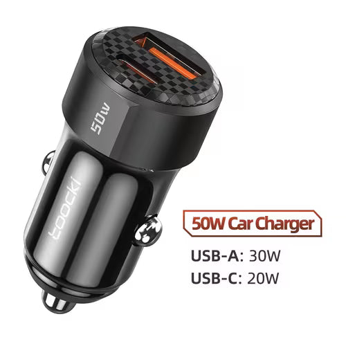 Toocki 50W Car Charger PD3