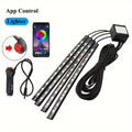 1Set Car LED Foot Light Strip / 1in 4 Interior Music