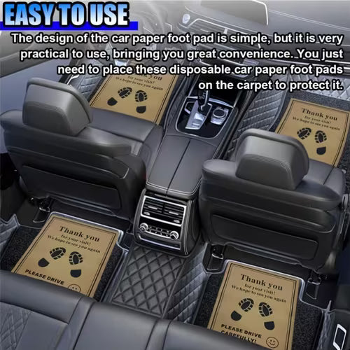 30pcs Car Paper Floor Mats | Disposable