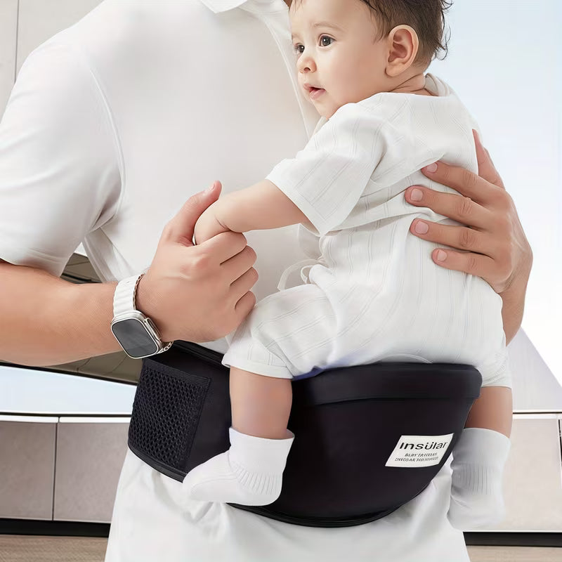 1 Ergonomic Front-Facing Baby Bouncer with Large Pocket