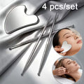 4pcs Stainless Steel Gua Sha Set/ Massage Sticks: for