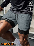 Plus Size Men's Quick-Dry Athletic Shorts for Summer