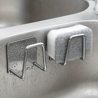 1pc Stainless Steel Kitchen & Bathroom Organizer