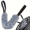 Dual-Sided Extended Belt Vehicle Wheel Cleaning Towel