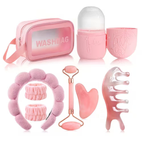 8pcs Facial Beauty Gua Sha Massage Tool Set