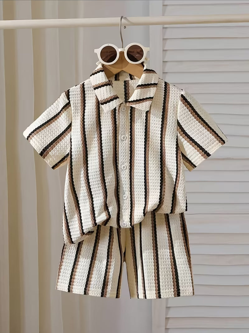 Boys' Outdoor Striped / Casual Fashion Button-Decor
