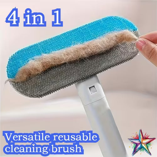 1pc 4-in-1 Upgraded Pet Hair Cleaning Brush/Washable