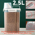 1pc Airtight Pet Food Dispenser with Measuring Scoop
