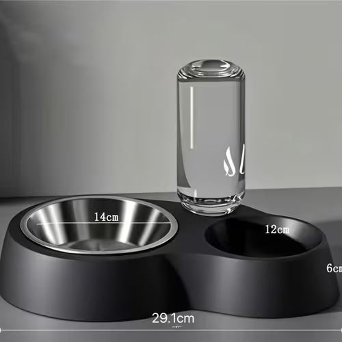 Dual-Use Cat and Dog Feeder and Waterer