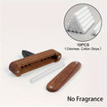 1 Set Walnut Pure Wood Open Lid Aromatherapy Clamp