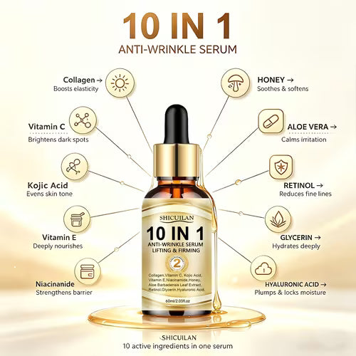 SHICUILAN 10-in-1 Firming Facial Serum