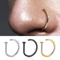 1/3/5pcs Fake Piercing Nose Ring Women Men Fashion