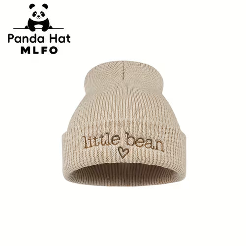 Minimalist Little Bean Newborn Baby Embroidered Beanie