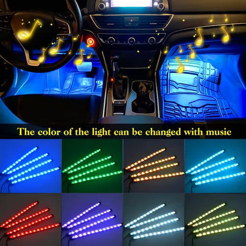 4in1 Car LED Strip Lights