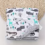 JENNEYBABY 1pc Lamb Velvet Baby Blanket | Double-Layer